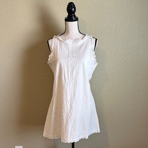 *New Without Tags* White Sleeveless Summer Dress